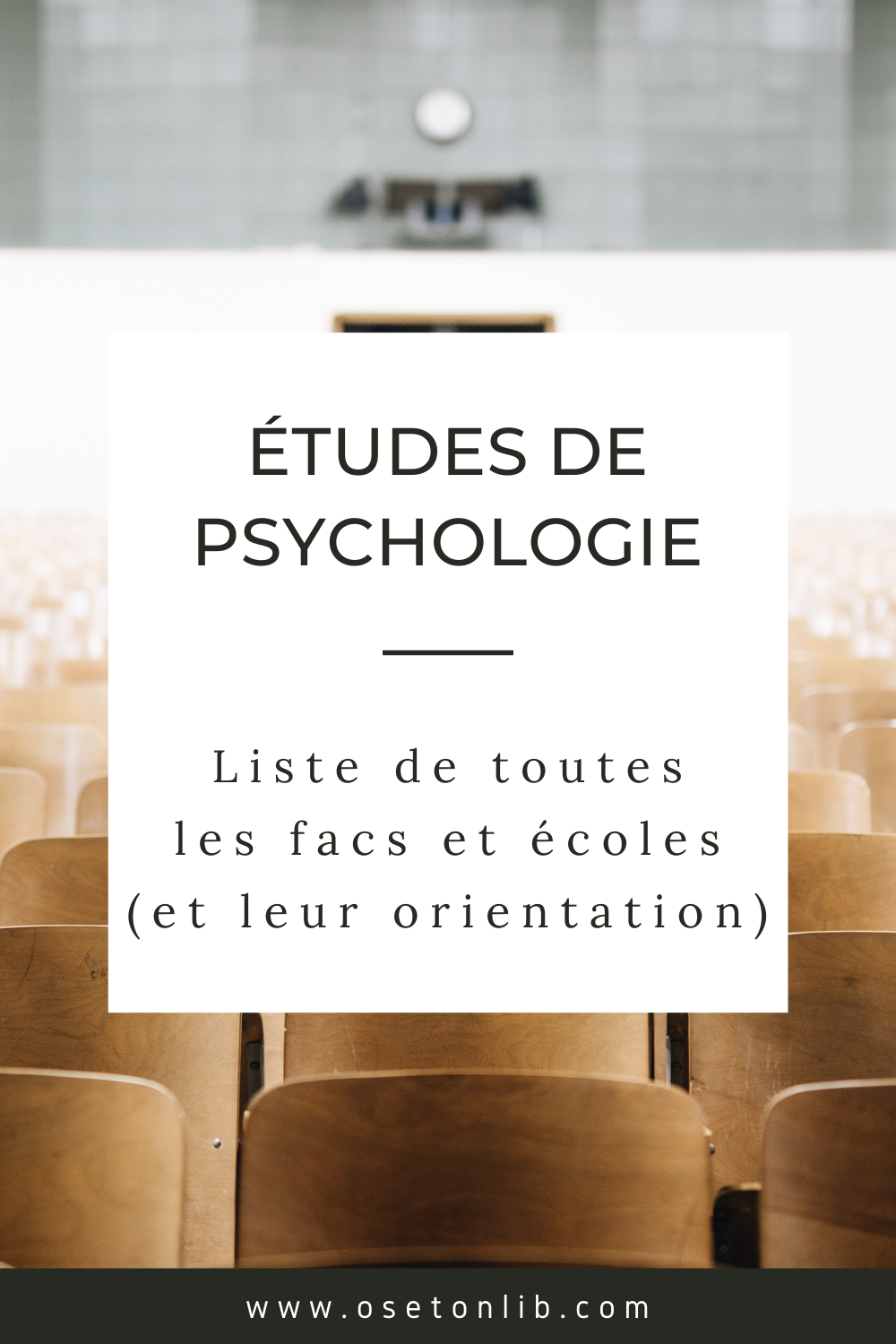 Liste des facs de psychologie